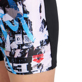 BOY'S SWIM SHORT PLACEMENT BLACK-MULTI