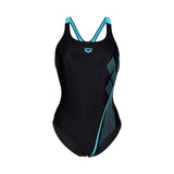 WOMEN'S SWIMSUIT SWIM PRO BACK GRAPHIC BLACK-MARTI