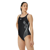 WOMEN'S SWIMSUIT SWIM PRO BACK GRAPHIC BLACK-FREAK