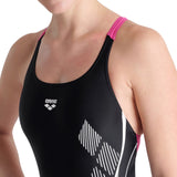 WOMEN'S SWIMSUIT SWIM PRO BACK GRAPHIC BLACK-FREAK