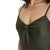 WOMEN'S SWIMSUIT U BACK SOLID DARK OLIVE