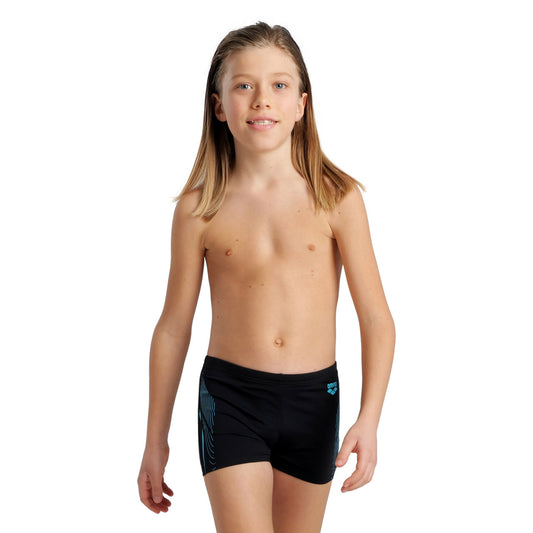 BOY'S SWIM SHORT GRAPHIC BLACK-MARTINICA