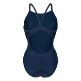 WOMEN'S SWIMSUIT LIGHTDROP BACK MARBLED NAVY-RED M