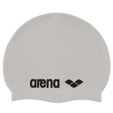 Arena Silicone badehætte - Hvid/Sort logo