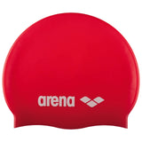 Arena Silicone badehætte Junior - Rød/hvidt logo